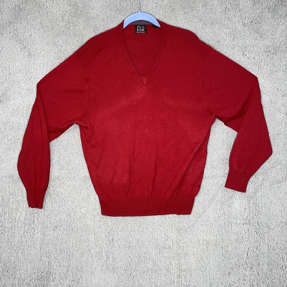 Jos. A. Bank Other - Jos.A Bank Signature Collection 100%Merino Wool V Neck Knit Sweater Sz L